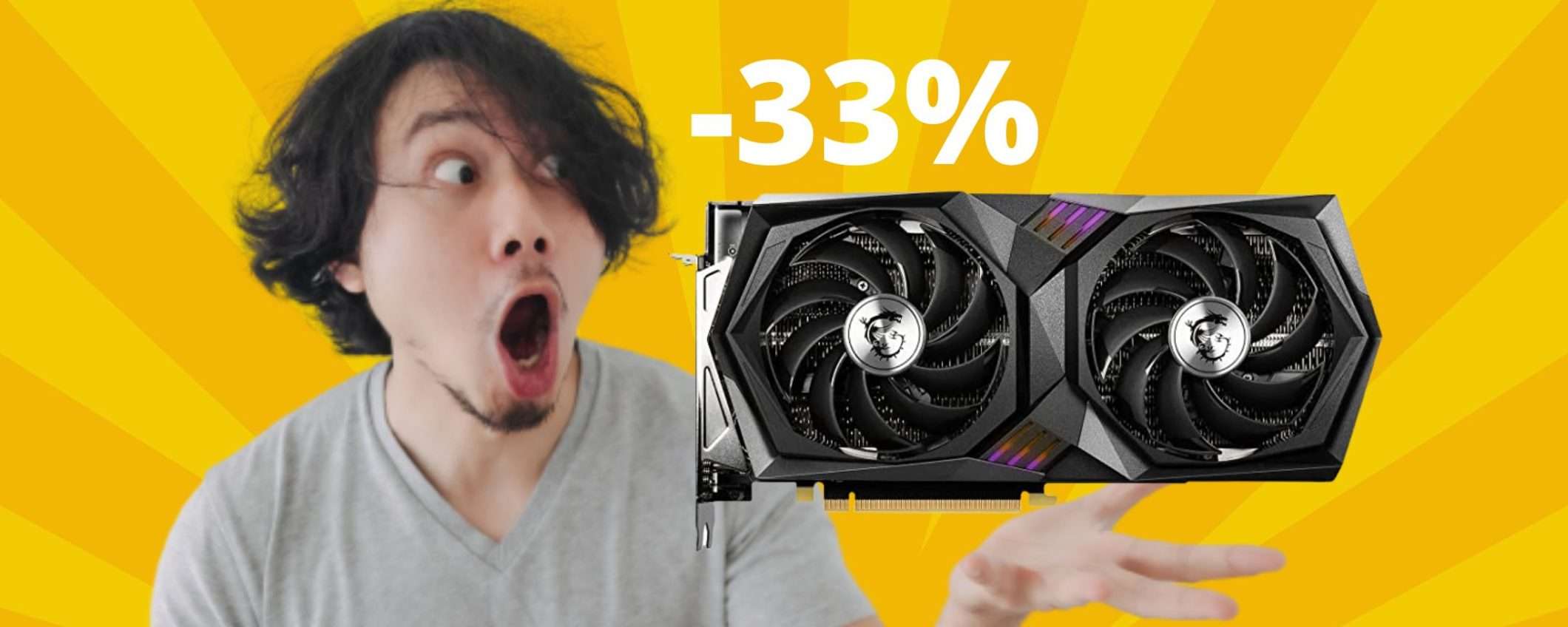 MSI GeForce RTX 3060: super sconto del 33%