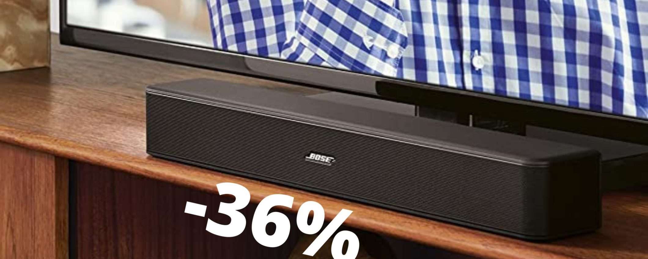 Bose Solo 5: la soundbar che stavi cercando, con lo sconto del 36%