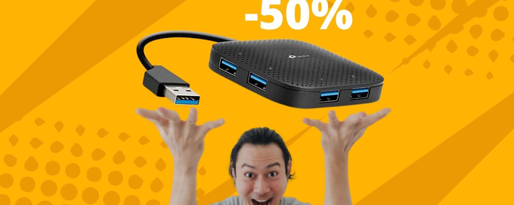 Tp-Link Hub USB 3.0: con lo sconto FOLLE del 50% è da prendere subito