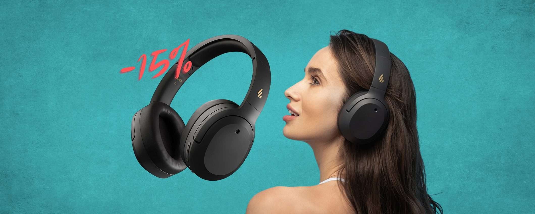 Edifier: cuffie Bluetooth ESAGERATE a prezzo IMBATTIBILE (-15%)