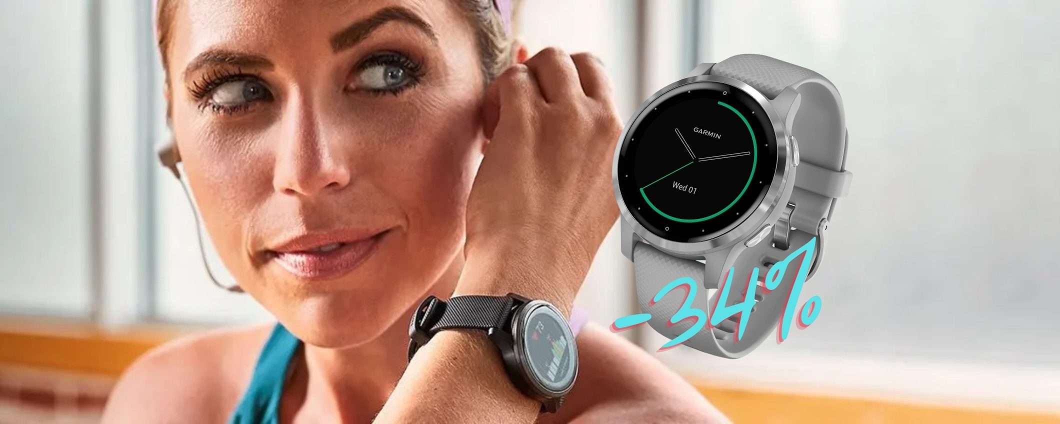 Garmin Vivoactive 4: ascolta la musica senza smartphone (-34%)