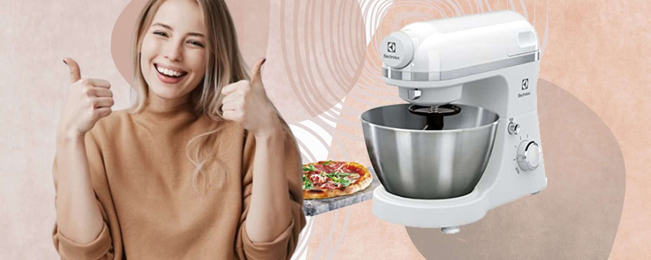 Impastatrice planetaria Electrolux, oggi sconto del 52% su Amazon