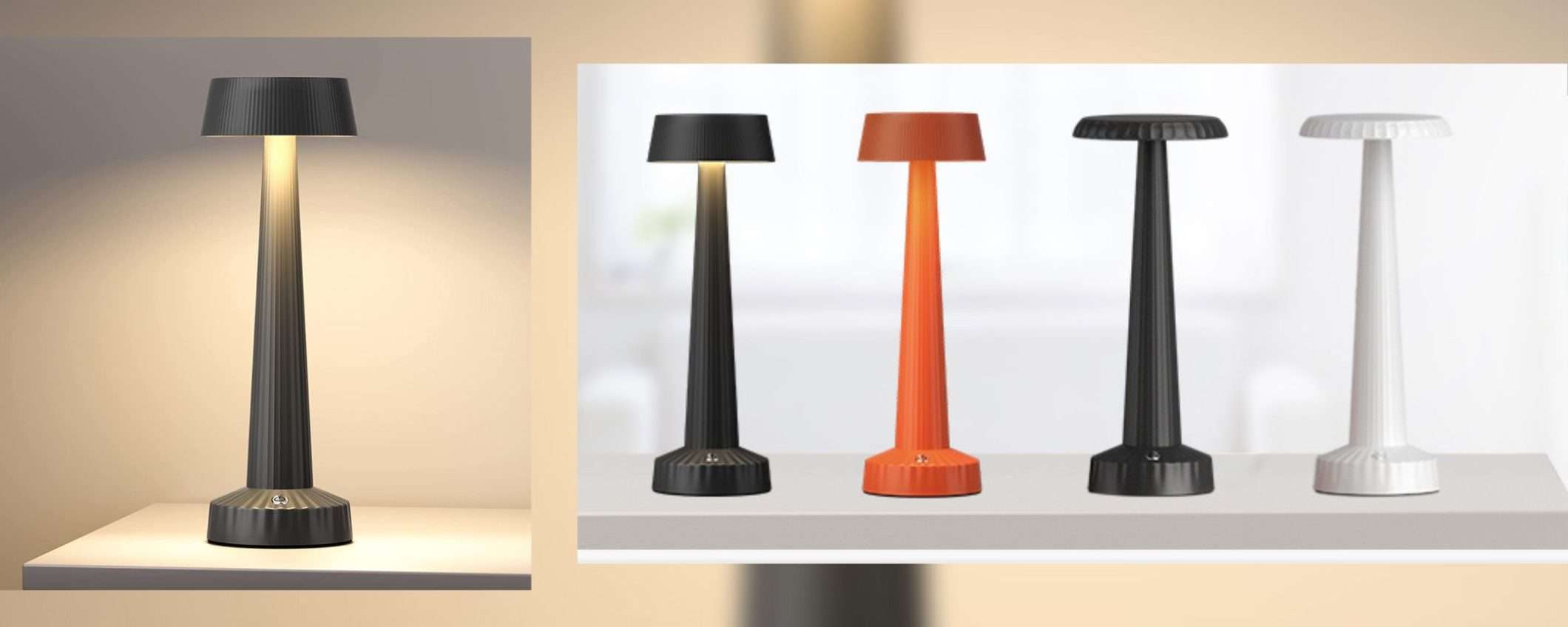 Bellissima lampada senza fili di design con batteria ENORME: da avere (16€)