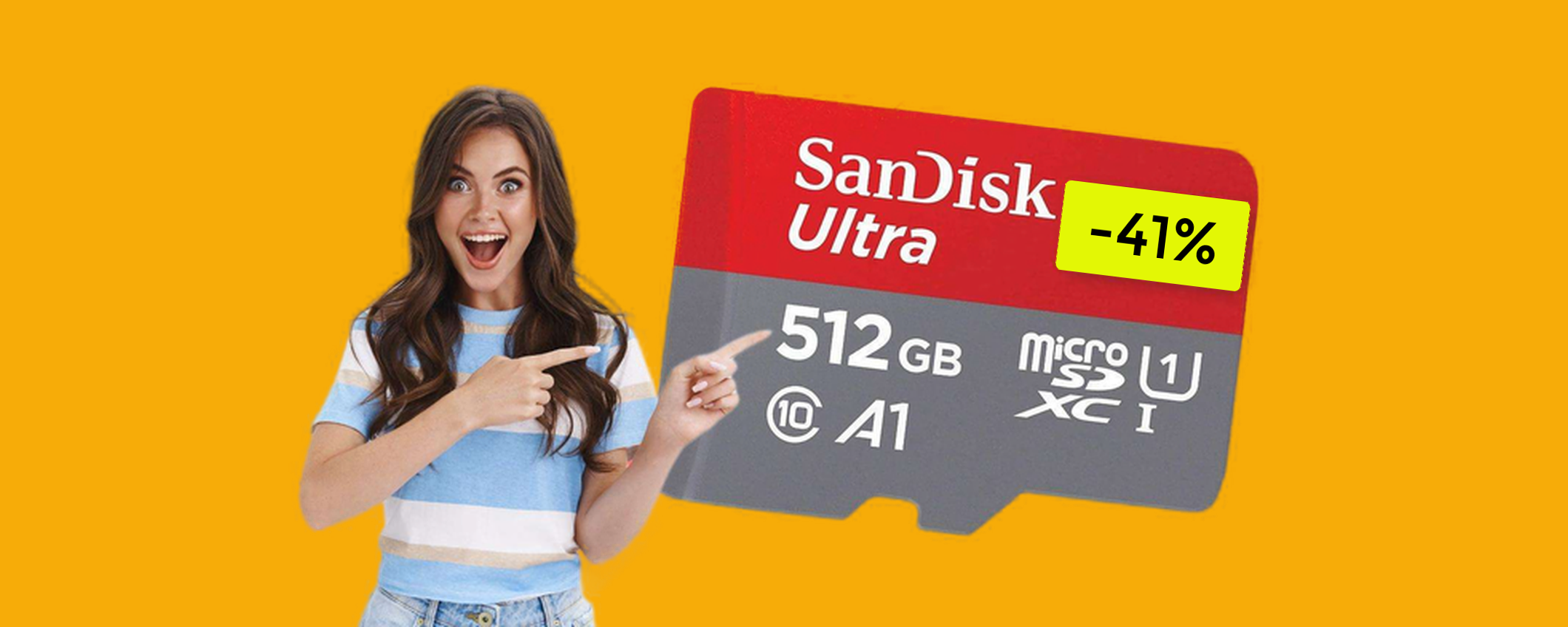 MicroSD SanDisk 512GB: puro concentrato di spazio e velocità (-41%)