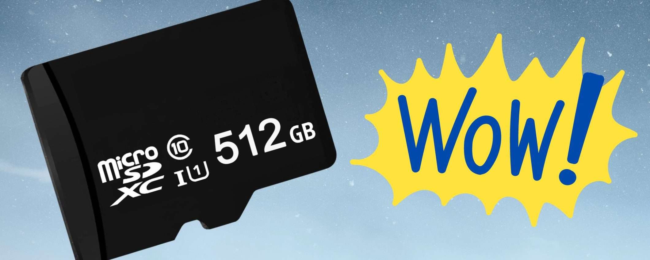 MicroSD 512GB a 13€ su Amazon: BOMBA inaspettata limitatissima