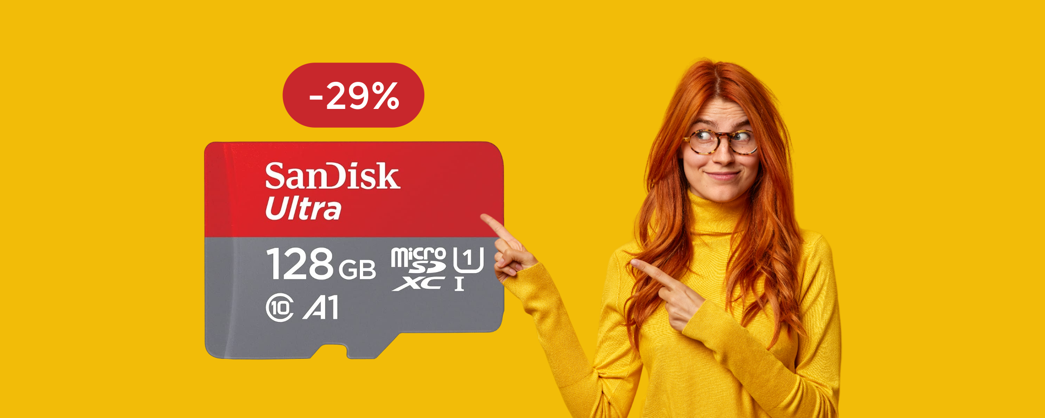 MicroSD SanDisk 128GB: l'AFFARE del giorno con appena 21€