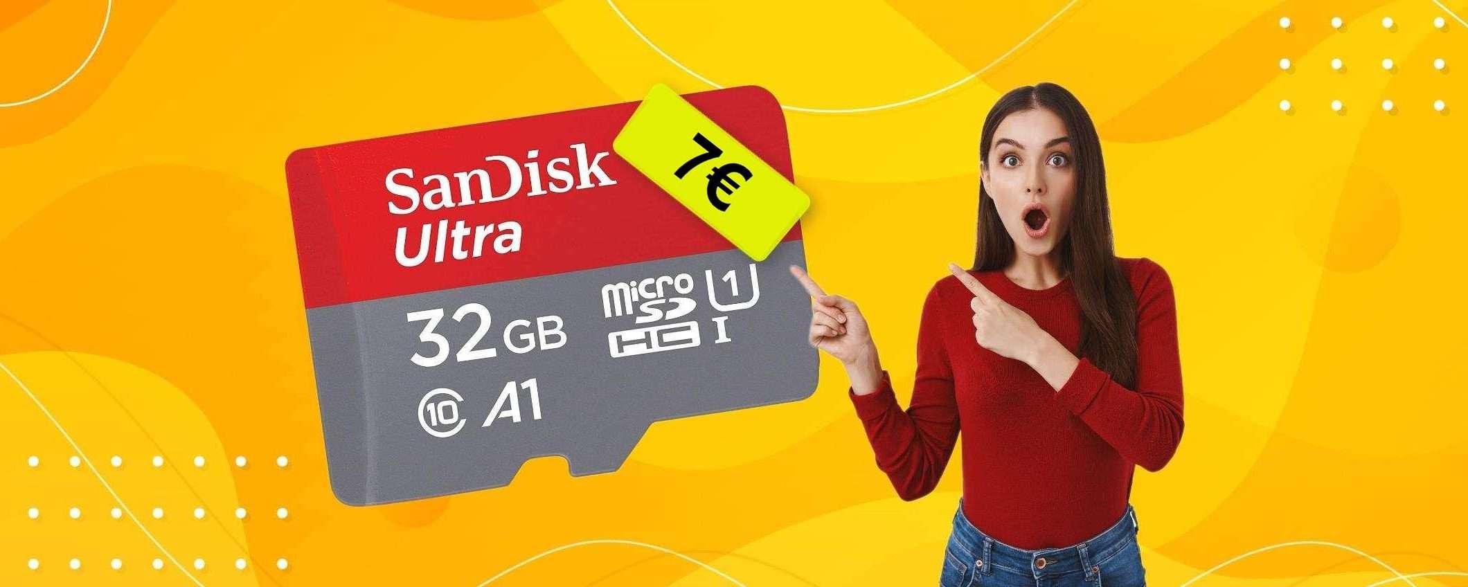 MicroSD SanDisk da acquistare ADESSO: tua al prezzo di una pizza