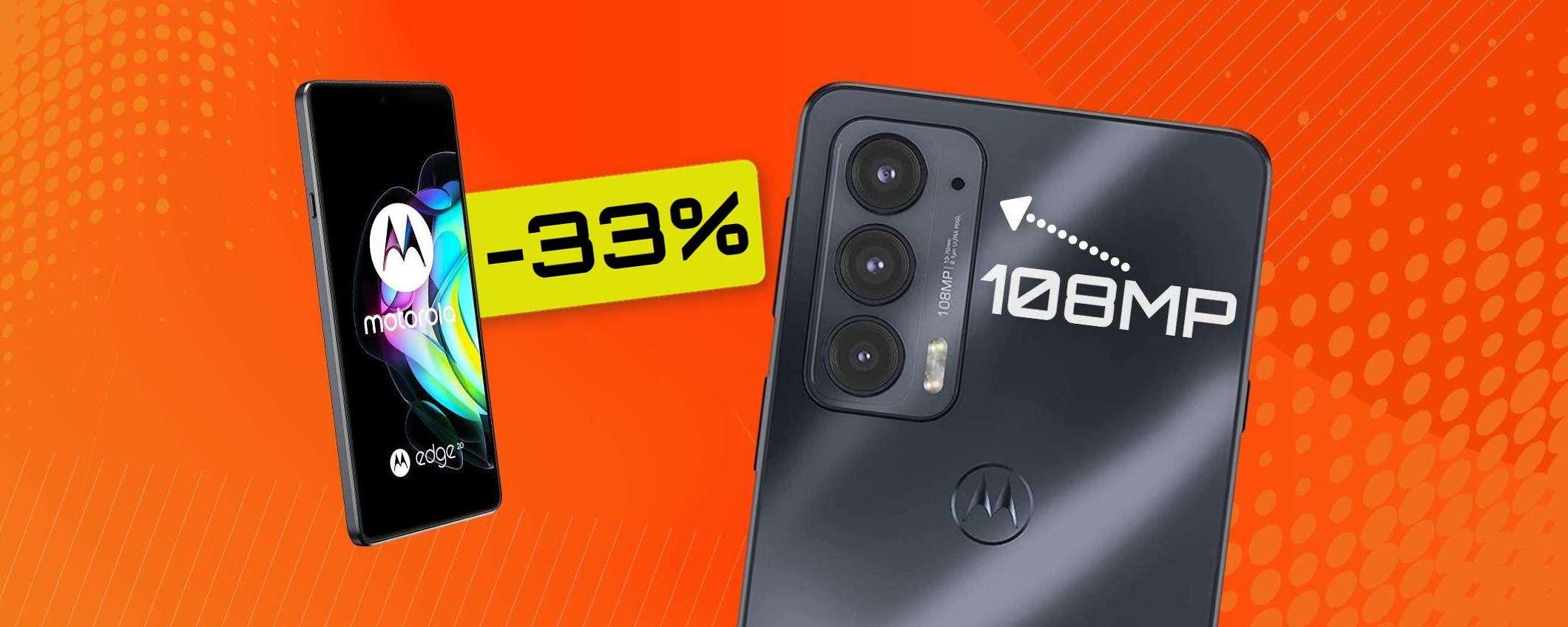 Motorola Edge 20 5G con fotocamera da 108MP: una POTENZA (-150€)