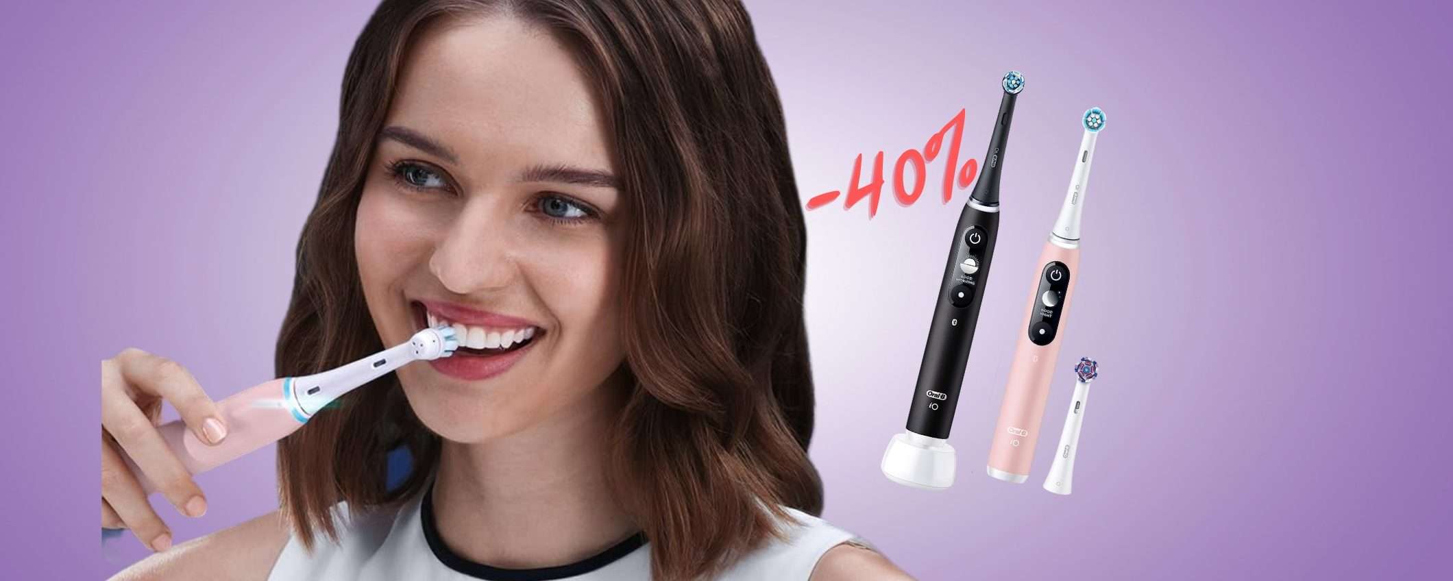 Oral-B iO6: 2 spazzolini elettrici quasi al prezzo di uno (-40%)