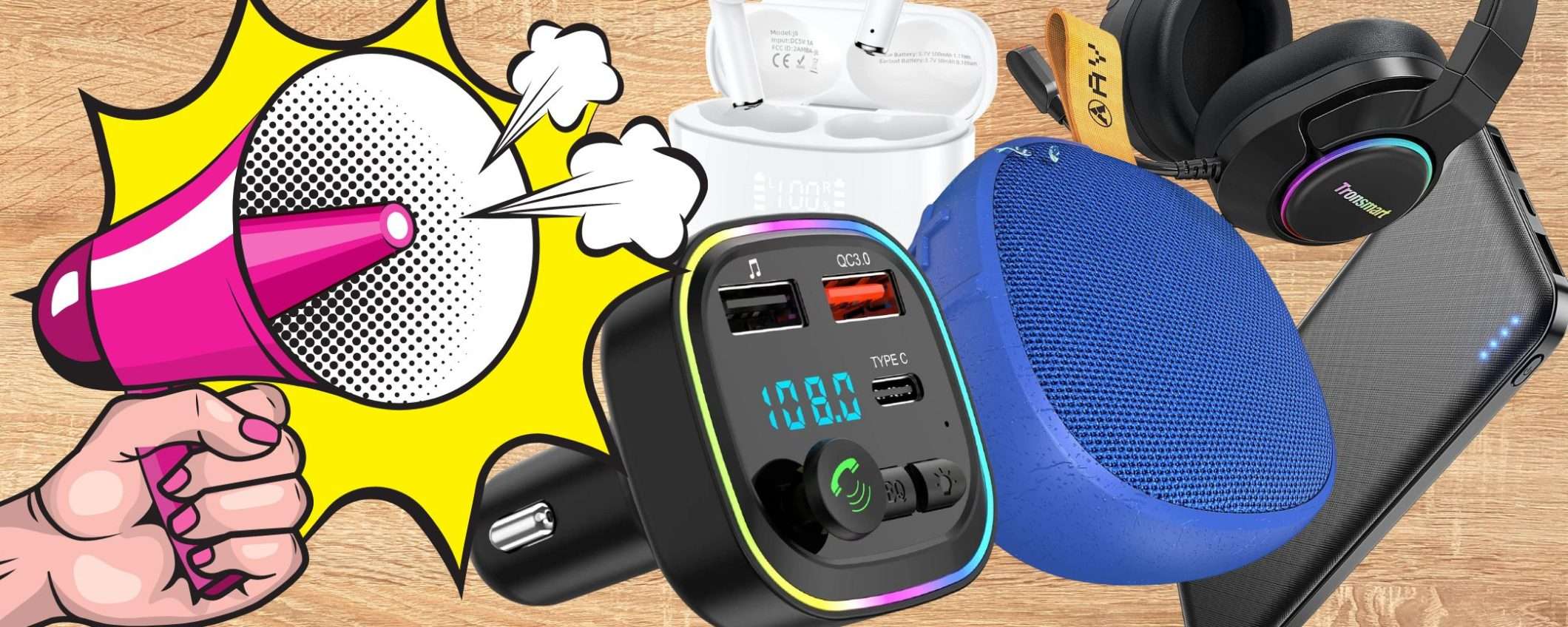 Il bazar dei DESIDERI tech: 5 gadget spettacolari a meno di 16€ su Amazon