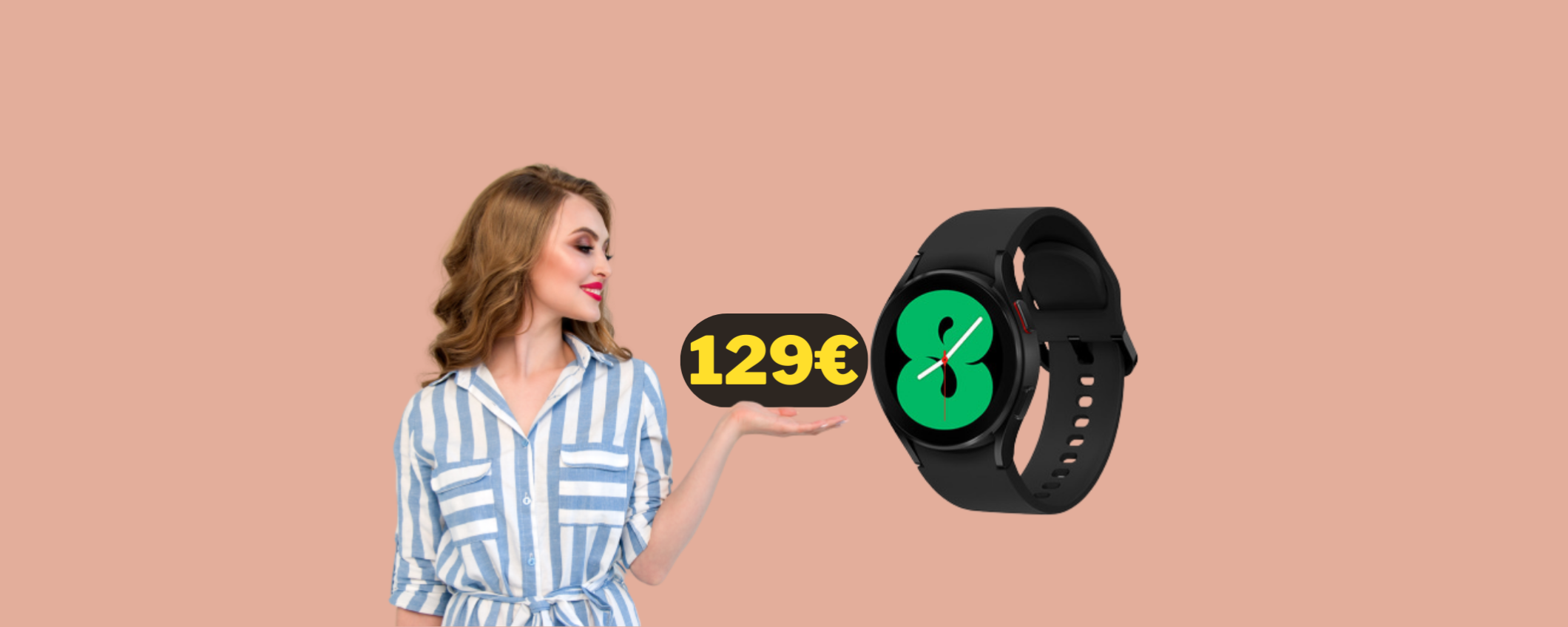 Samsung Galaxy Watch 4 (40mm) in super offerta da Unieuro per i San Valentino Days