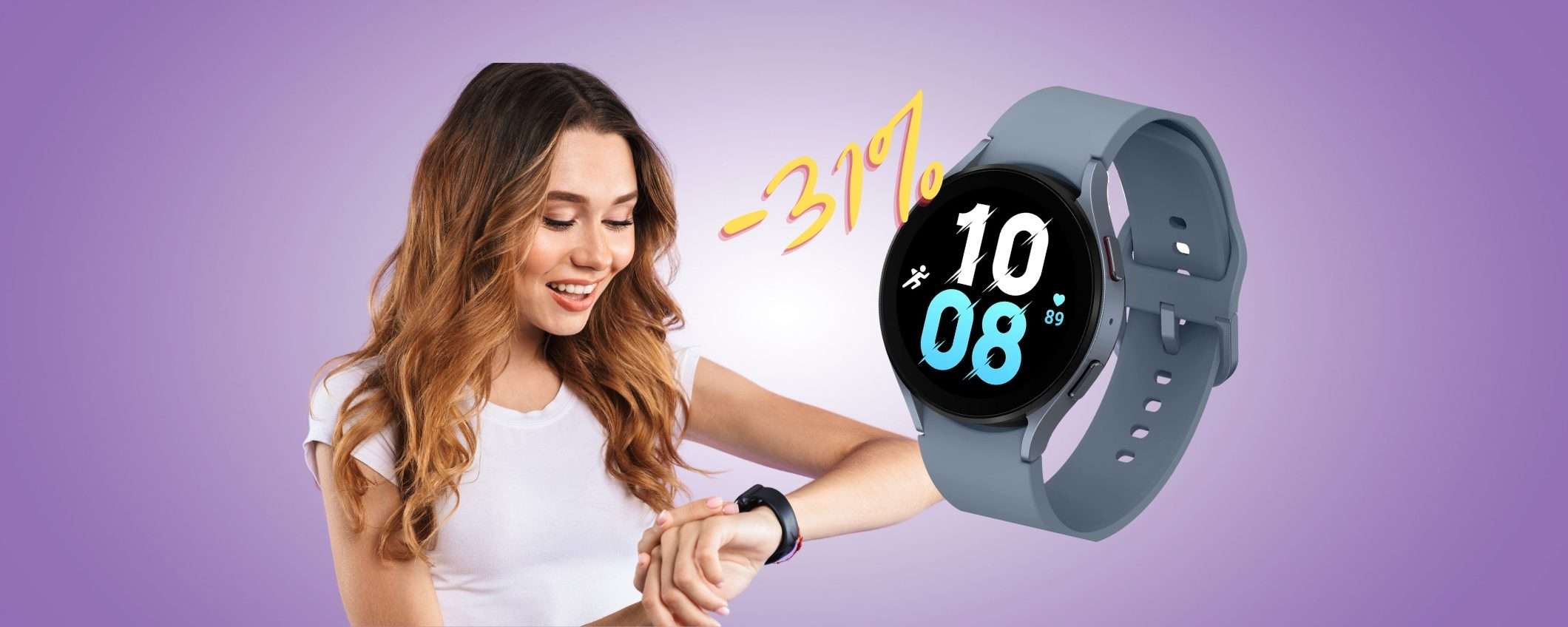 SAMSUNG Galaxy Watch5 da 44mm a prezzo SHOCK su Amazon (-102€)