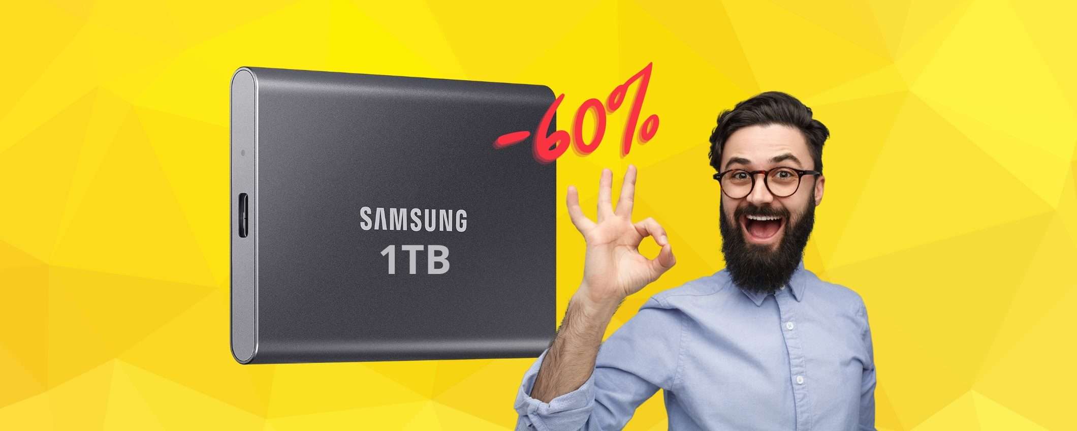 Samsung lancia una BOMBA pazzesca: SSD da 1TB al 60% su Amazon