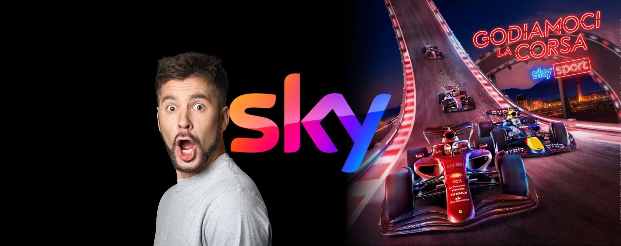 Sky TV e Sport in esclusiva a metà prezzo, inclusa la Formula 1