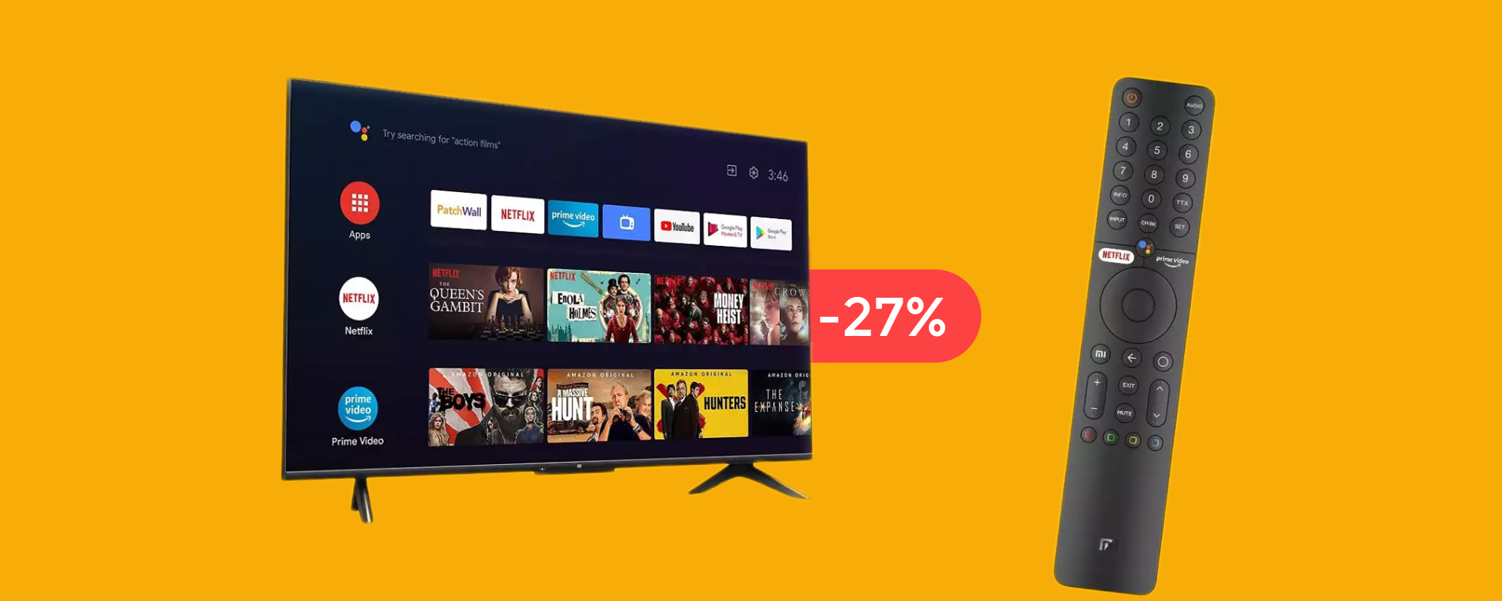 Smart TV 4K Xiaomi: 55 pollici di puro SPETTACOLO, poche unità (-177€)