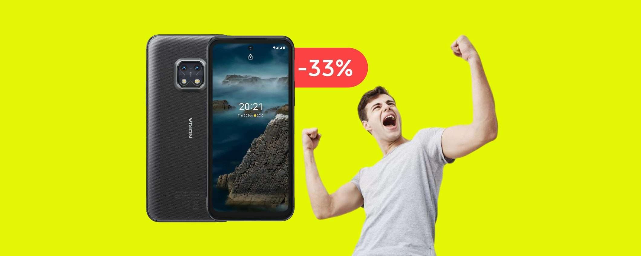 Smartphone Nokia super resistente: una ROCCIA a prezzo WOW (-167€)