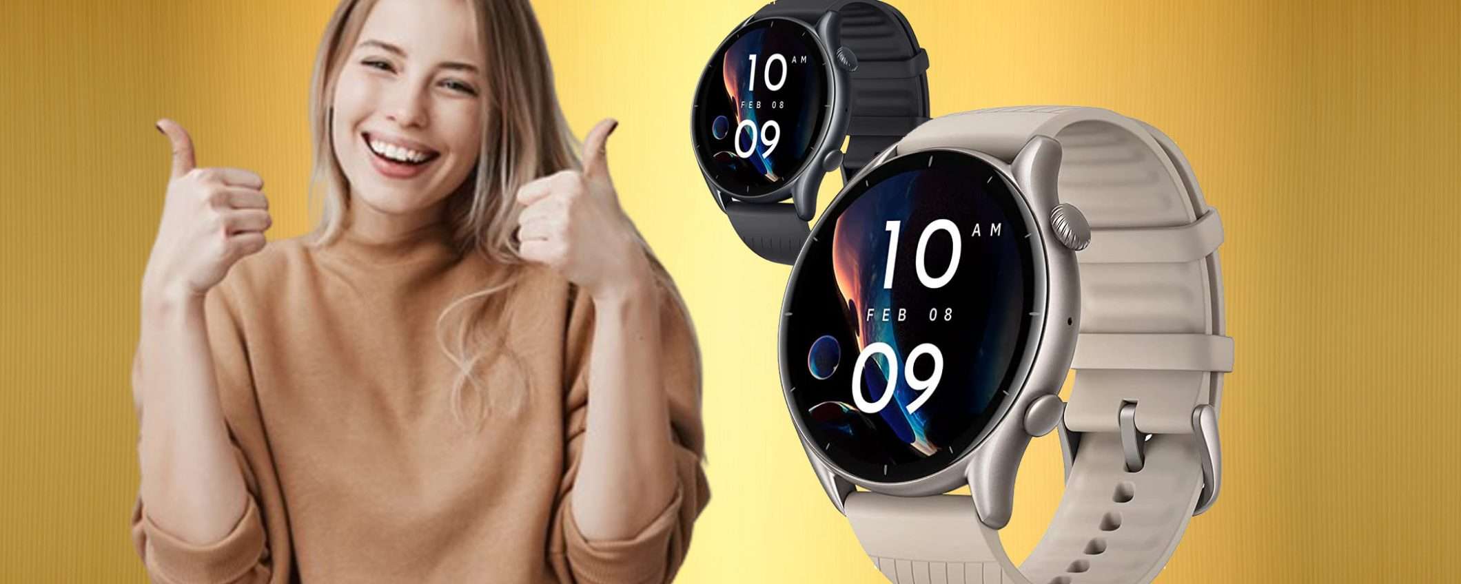 Smartwatch Amazfit GTR 3 con Alexa integrato a meno di 120€ (Amazon)