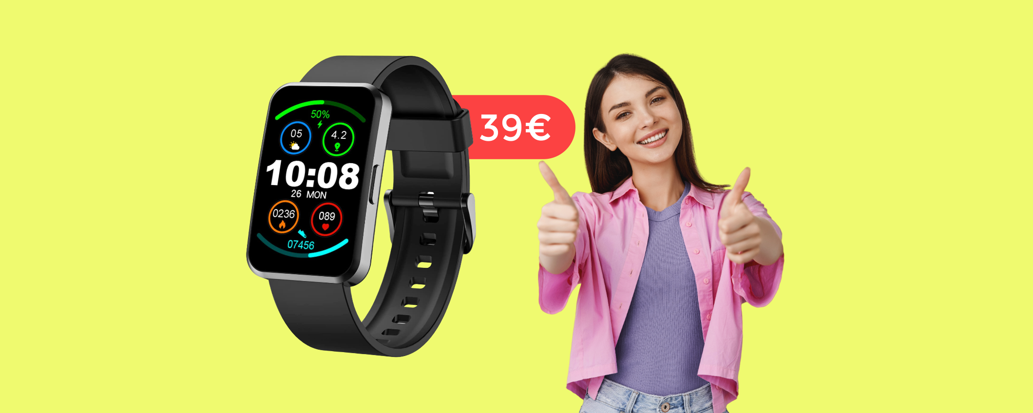 Questo smartwatch ha TUTTO e costa un NIENTE: già tuo con 39€