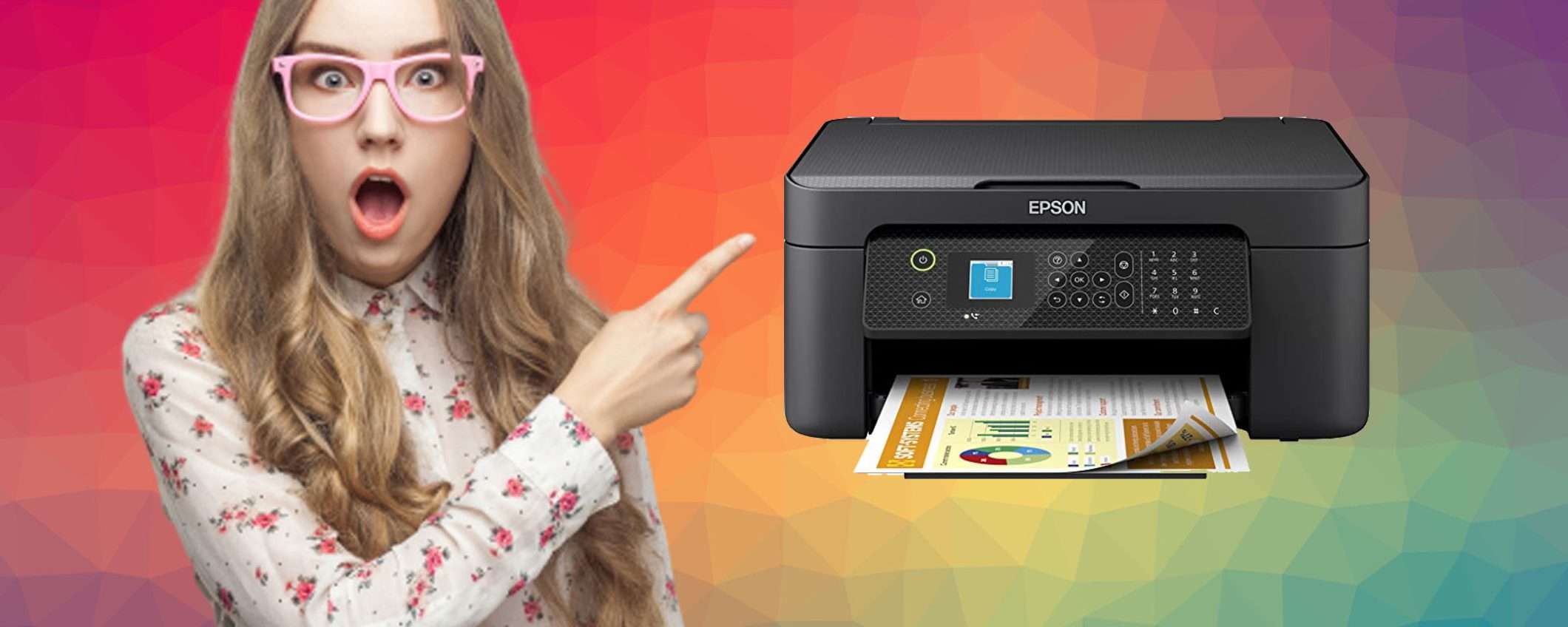 Stampante EPSON multifunzione: sconto imperdibile su Amazon(-21%)