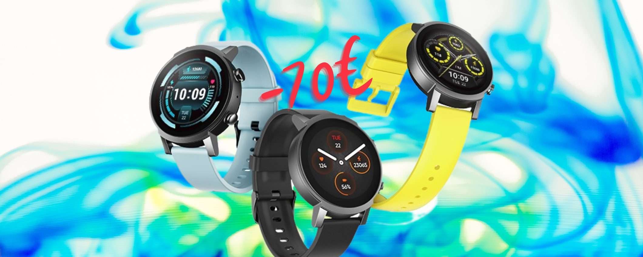 Ticwatch E3: smartwatch con GPS, NFC e 100 modalità fitness a 129€