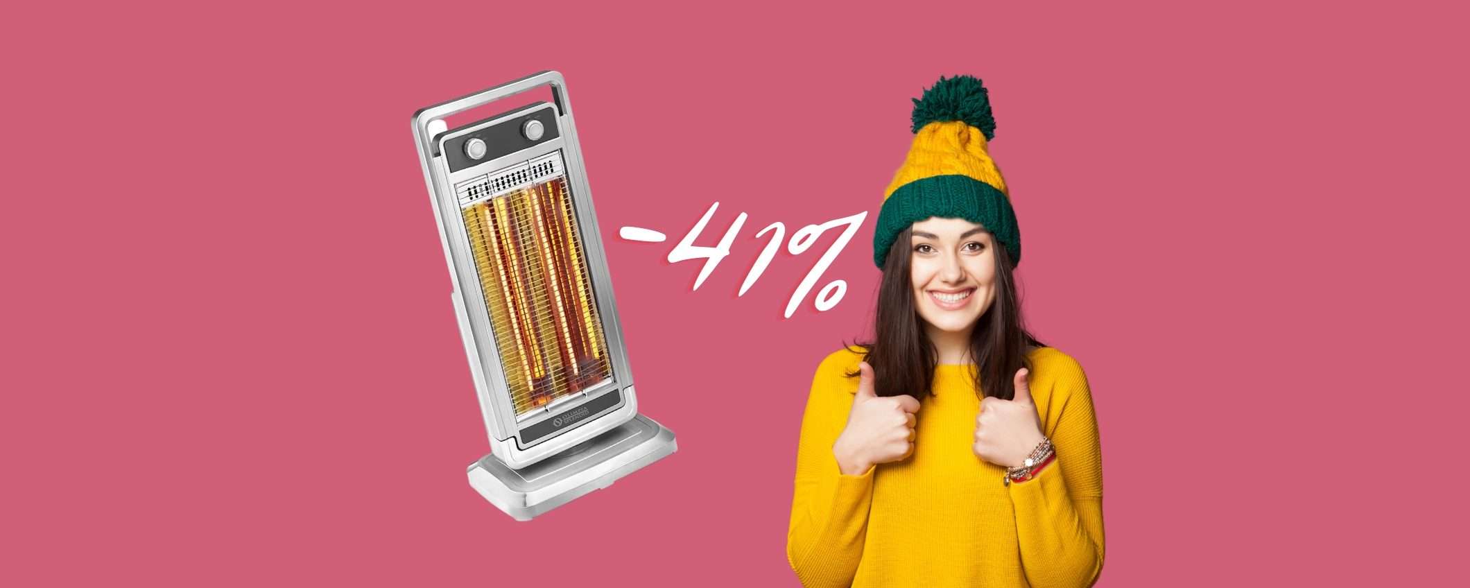 Tutti caldi con la stufa a infrarossi da 1100 W Olimpia Splendid (-41%)