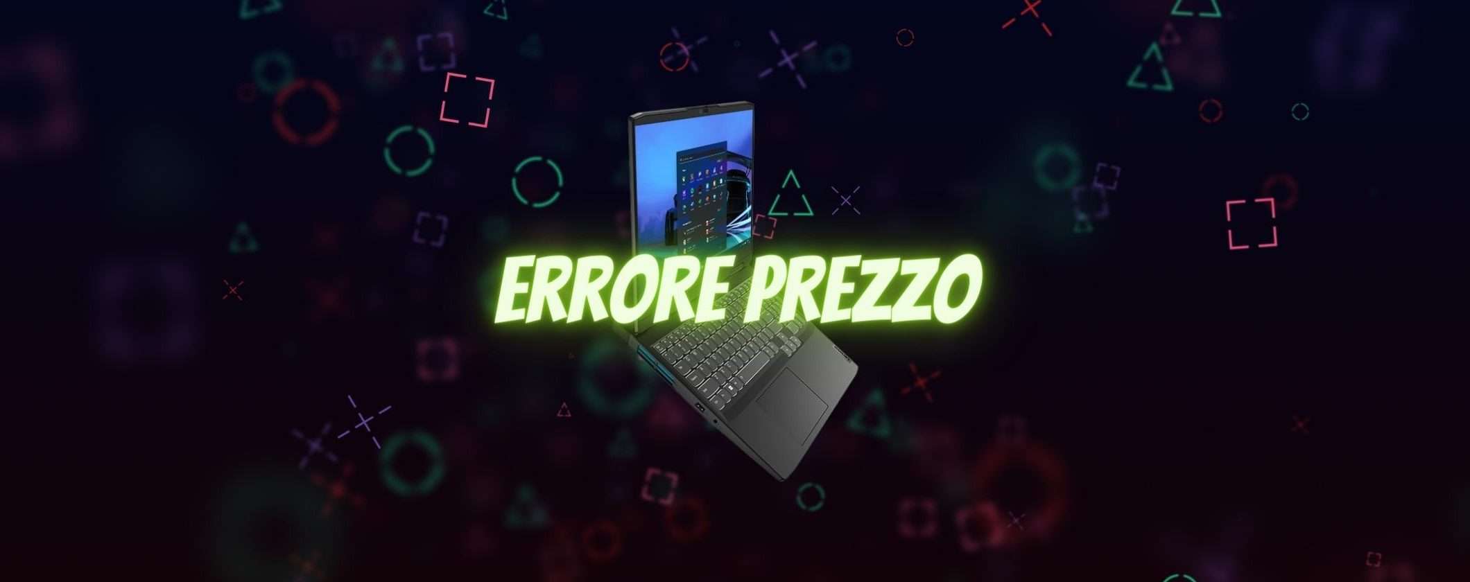 Volantino Monclick: notebook gaming 16GB in ERRORE di PREZZO