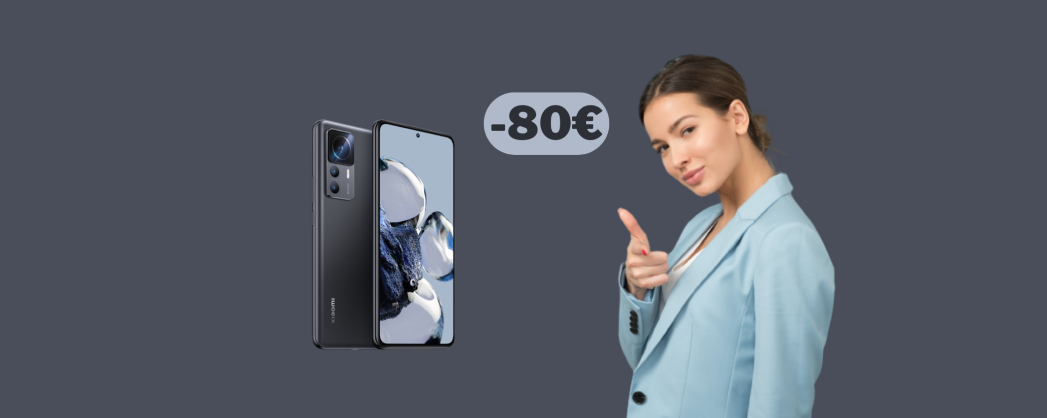 Xiaomi 12T Pro: sul Mi Store la versione 8+256GB è in sconto di 80€