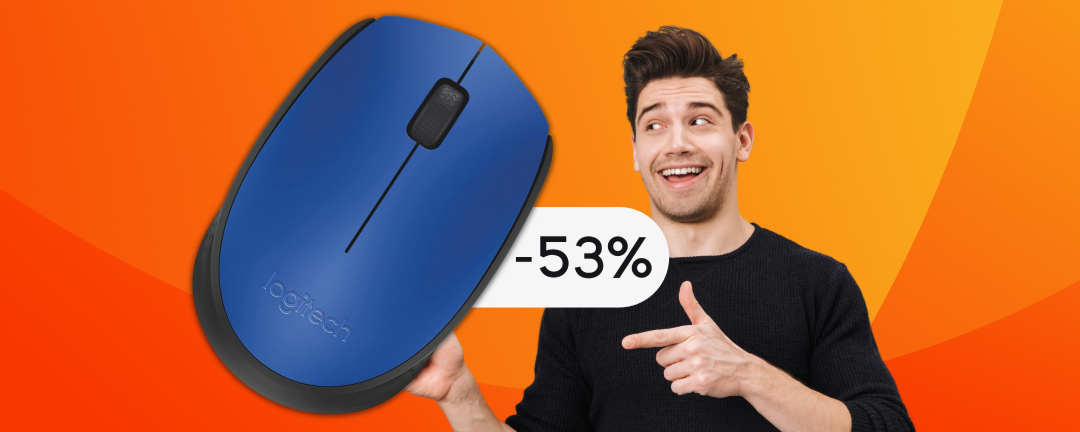 Questo Mouse Wireless è piccolissimo e maneggevole ed è in OFFERTA