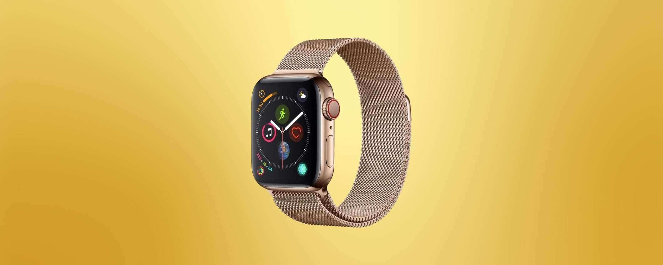 Apple Watch Series 4 GPS + Cellular: prezzo SBRICIOLATO su Amazon (-40%)