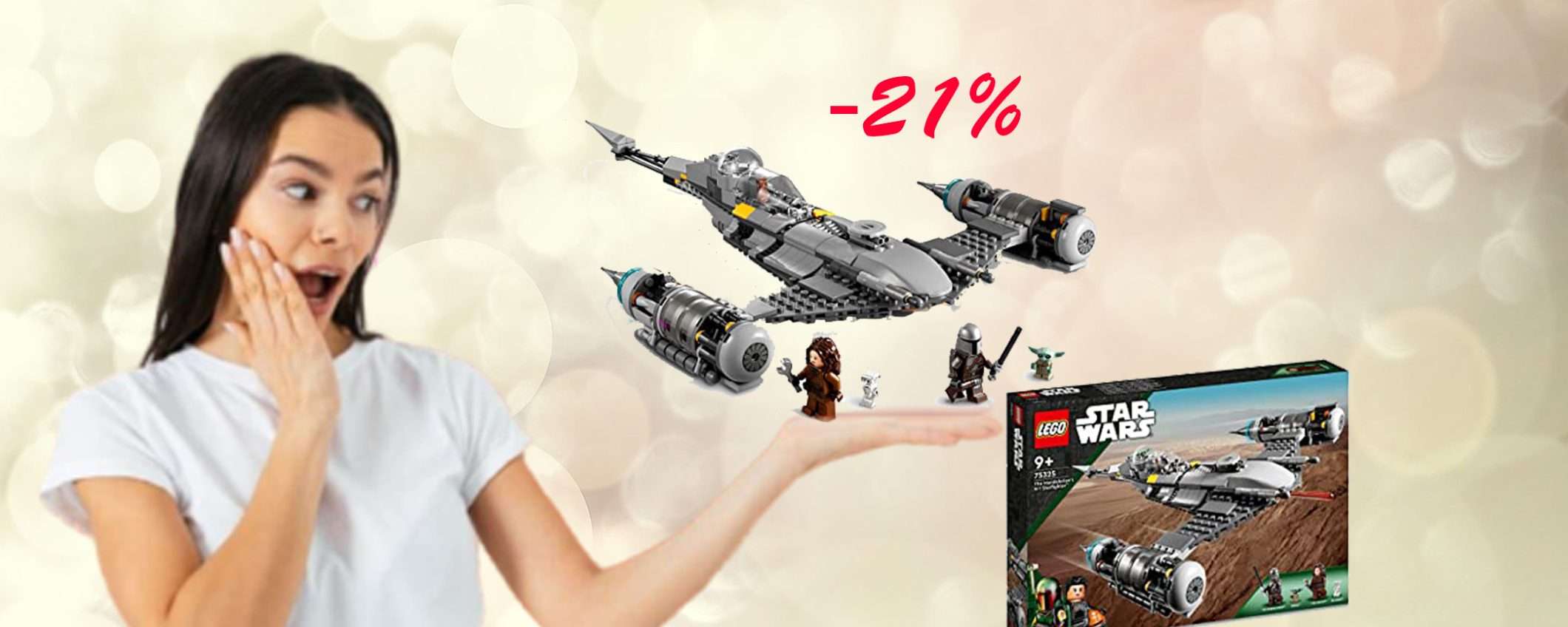 Set LEGO Star Wars Starfighter N-1 del Mandaloriano: sconto TOP (-21%)