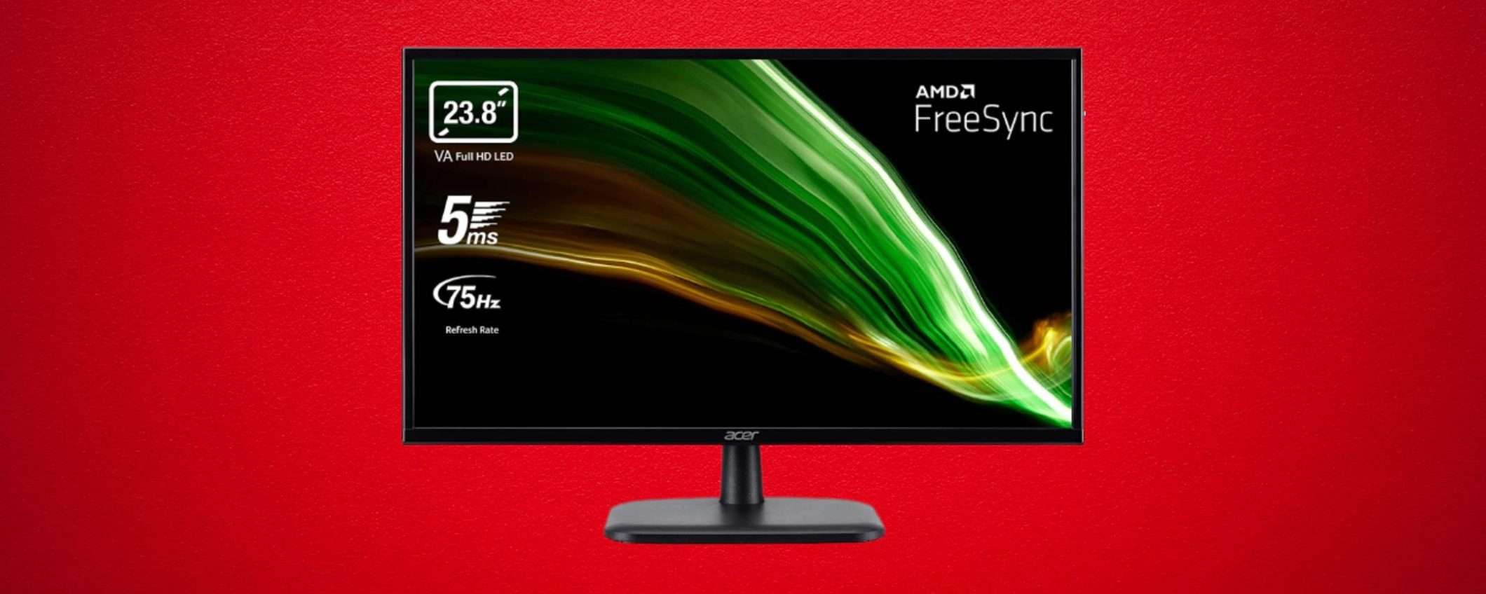 Ottimo monitor della Acer: super prezzo di Amazon da non perdere