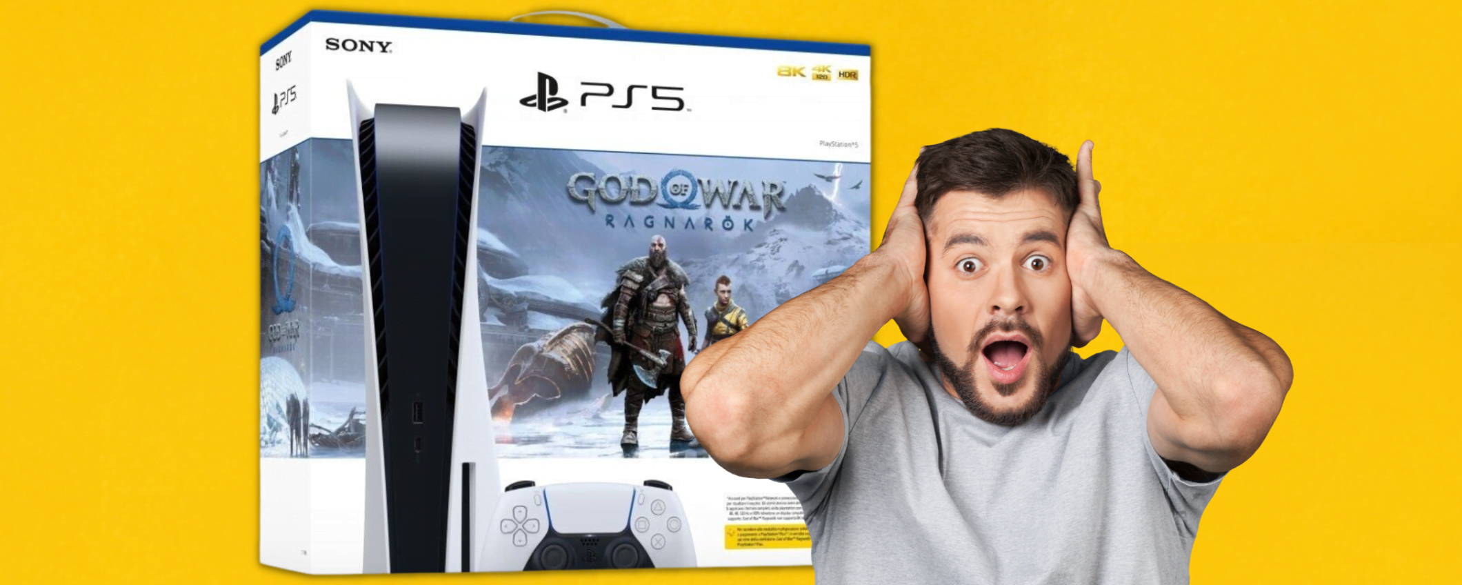 Basta rimandare: ora puoi avere PS5 + God of War Ragnarok in sconto