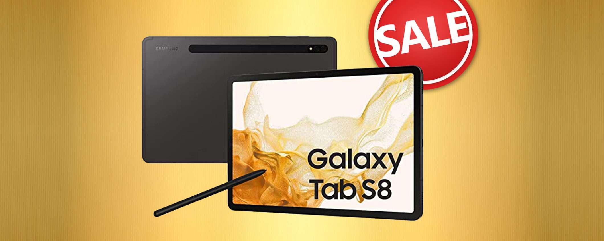 Samsung Galaxy Tab S8 imperdibile ad un prezzo così basso (Amazon)