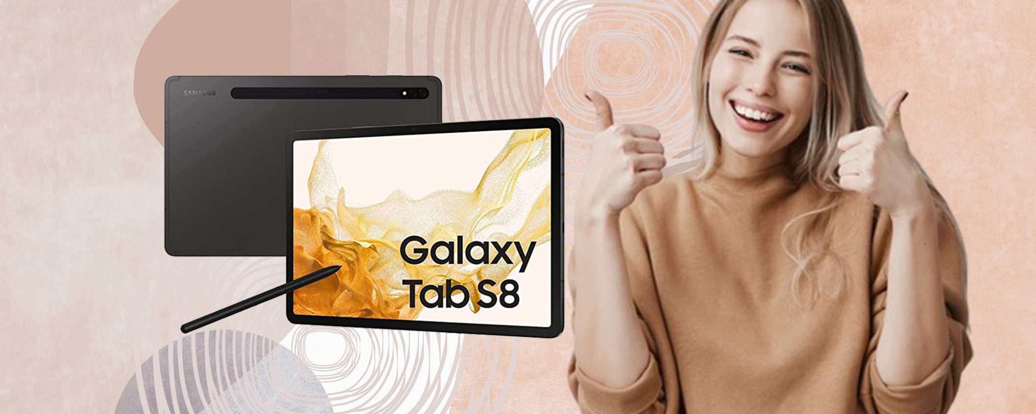 Samsung Galaxy Tab S8 con sconto IMPERDIBILE solo su Amazon