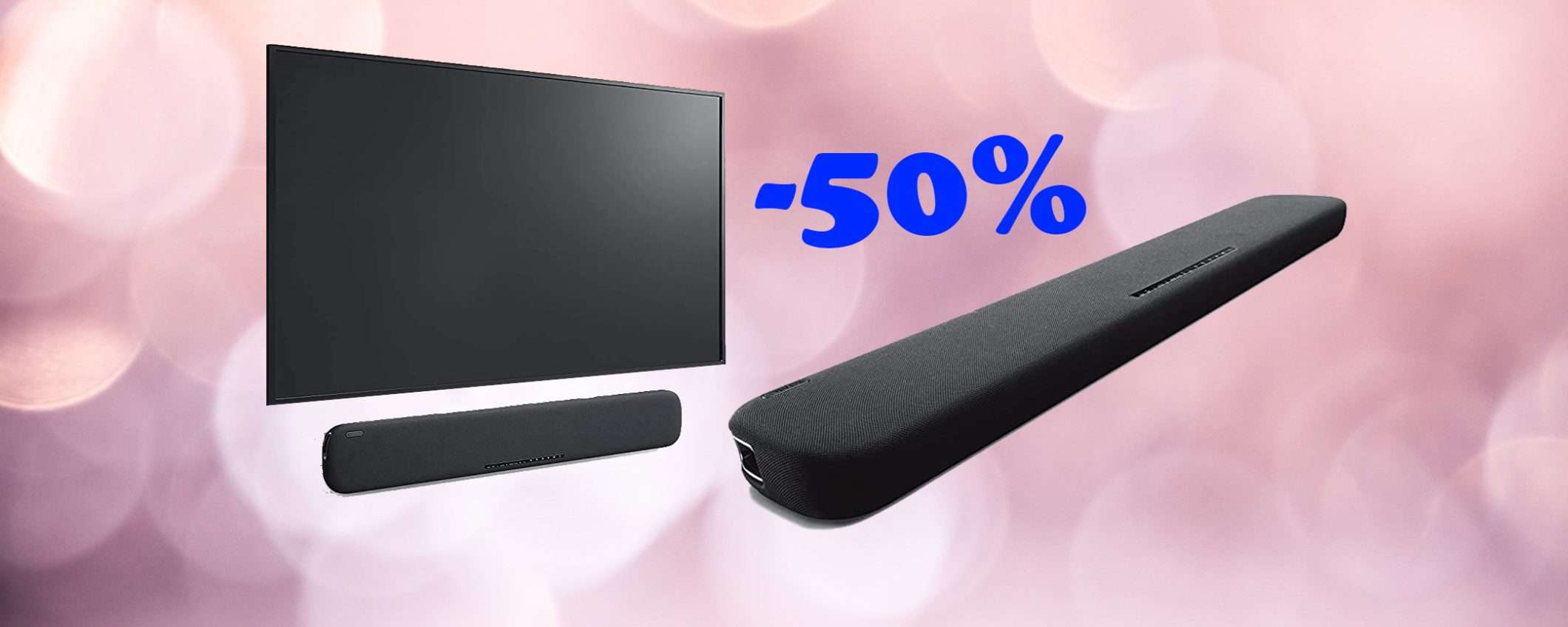 Soundbar Yamaha con Alexa integrata a METÀ PREZZO su Amazon