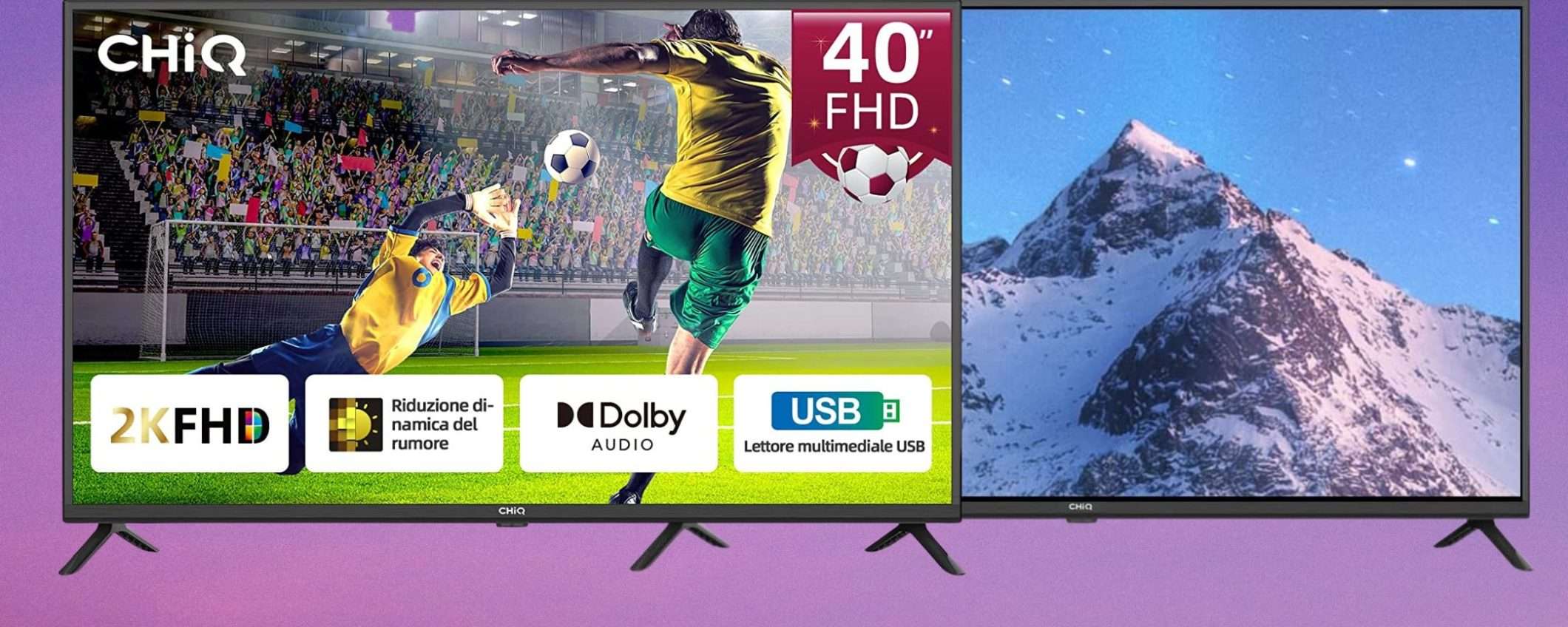 ASSURDO, ma vero: 195€ per questa spettacolare TV FHD da 40