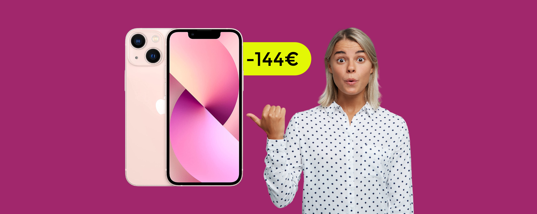 iPhone 13 mini è IMPERDIBILE con questo sconto a sorpresa (-144€)