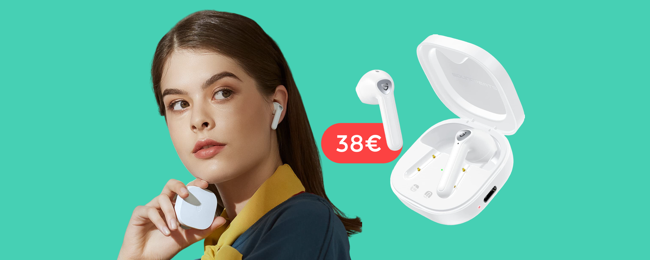 Auricolari SoundPEATS: tuoi con appena 38€ grazie al DOPPIO SCONTO