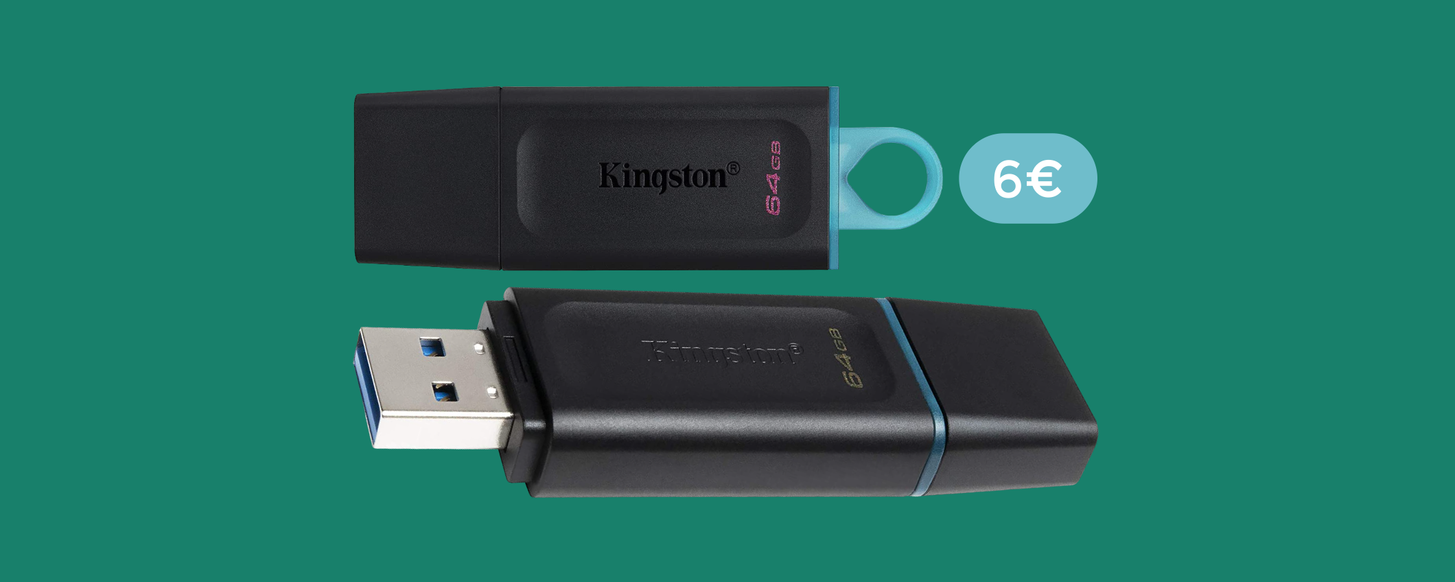 Chiavetta USB 64GB: veloce, compatta ed a prezzo STRACCIATO (6€)