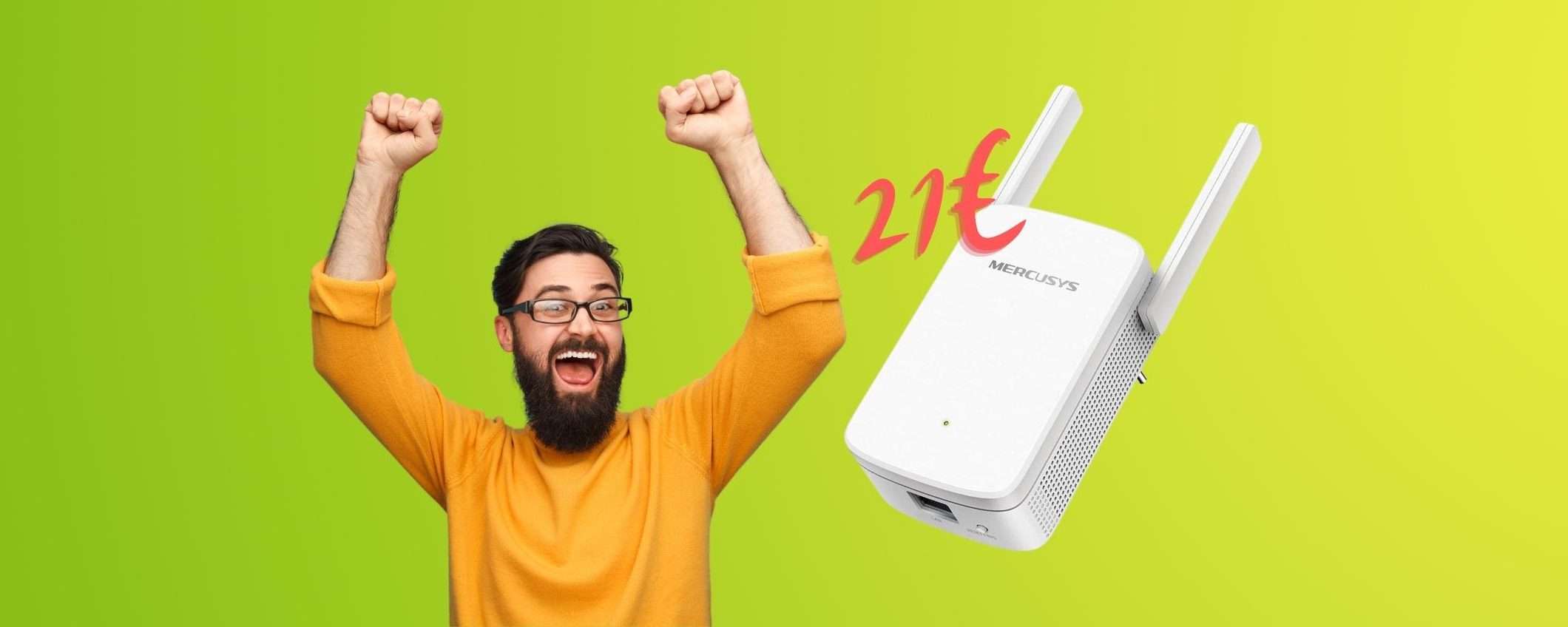 Connessione Internet lenta? Risolvi con il ripetitore TP-Link a 21€