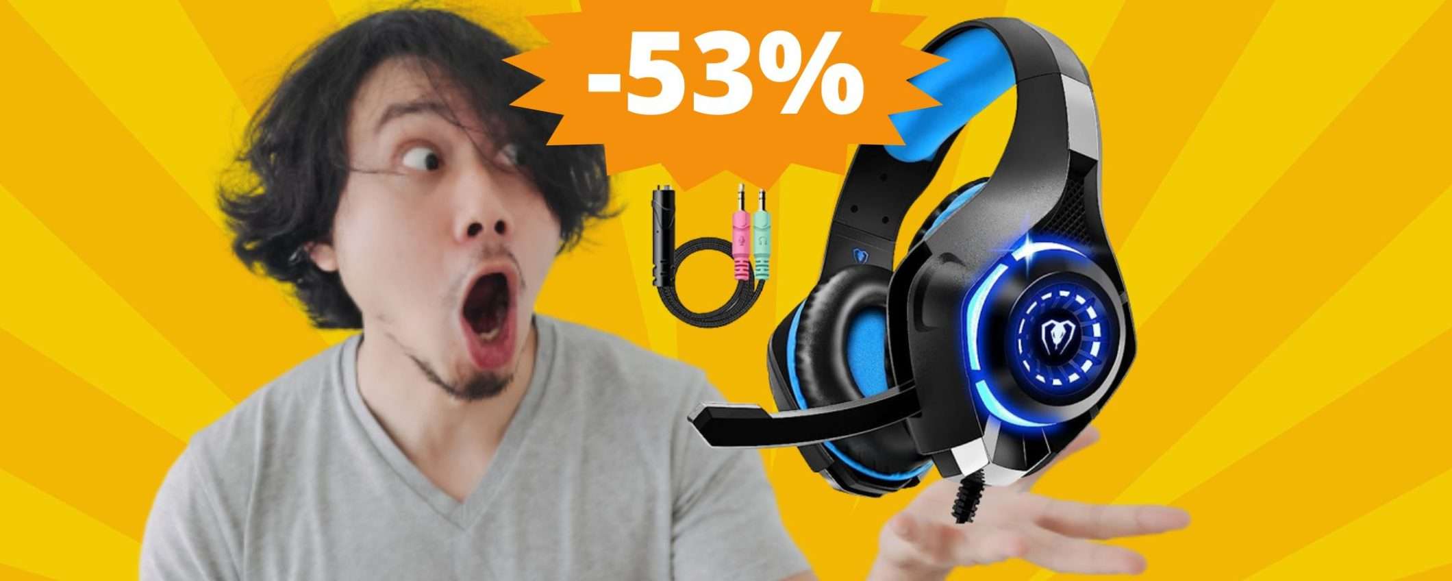 Cuffie da Gaming: questo prodotto ha uno sconto FOLLE del 53%