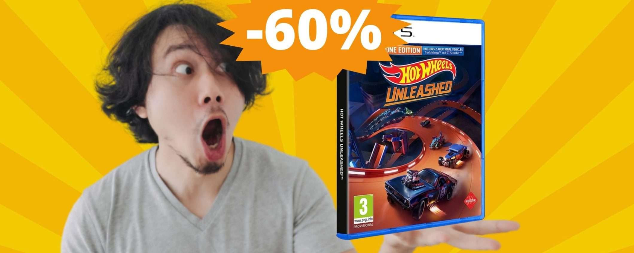 Hot Wheels Unleashed PS5: sconto FOLLE del 60%