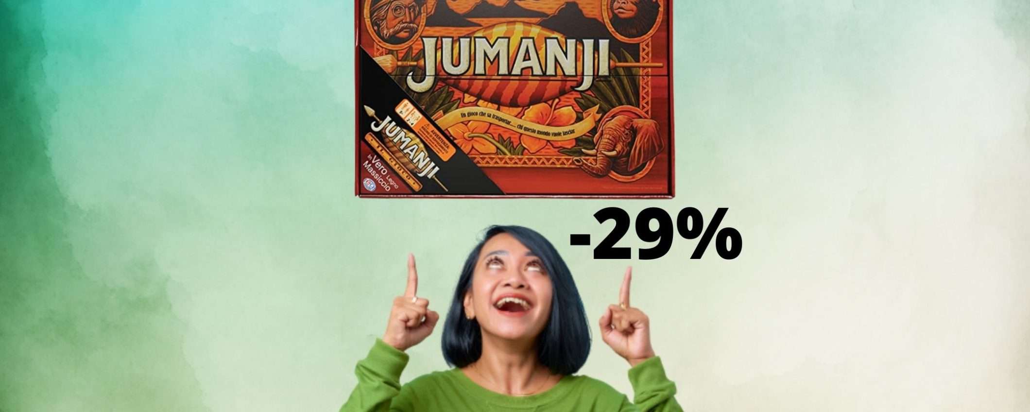 Jumanji: l'edizione in legno in super sconto su Amazon (-29%)