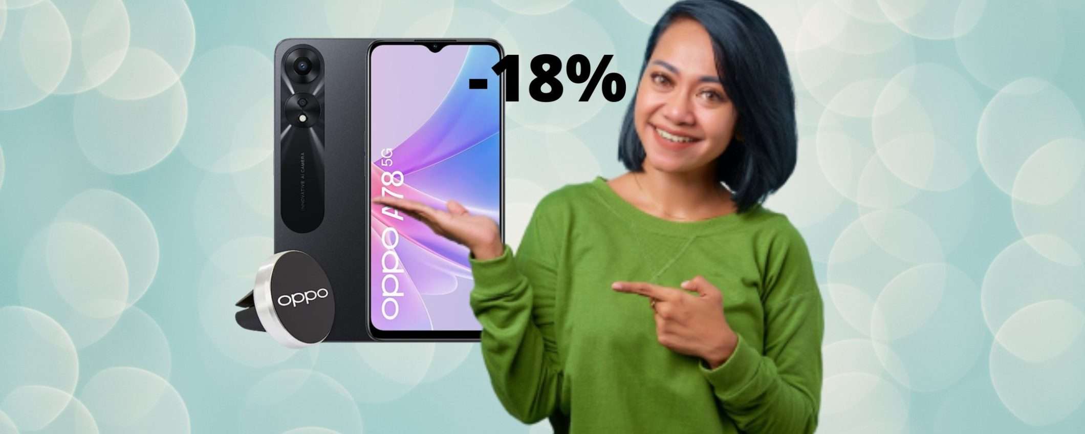 OPPO A78: in esclusiva su Amazon, con lo sconto del 18%