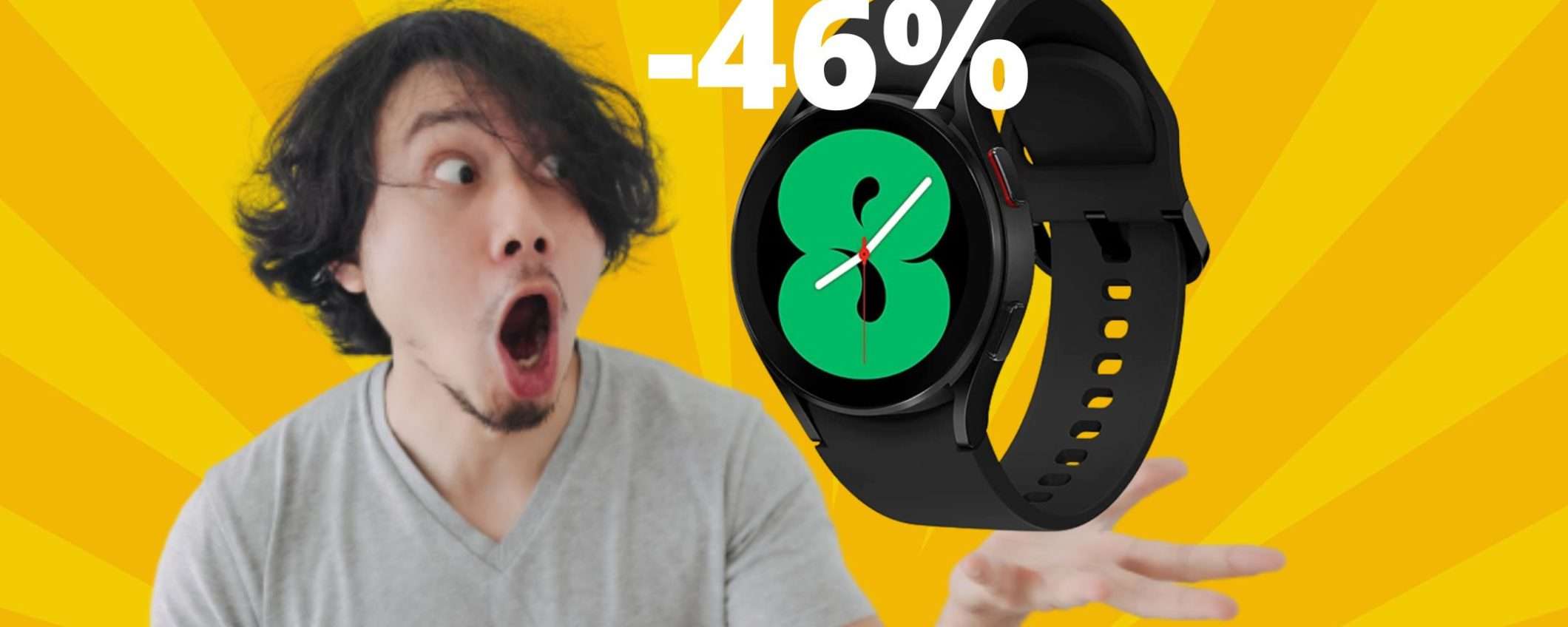 Samsung Galaxy Watch4: sconto FOLLE del 46% su Amazon