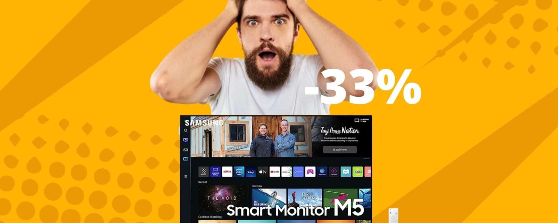 Samsung Smart Monitor M5: con questo prezzo ridicolo è irresistibile