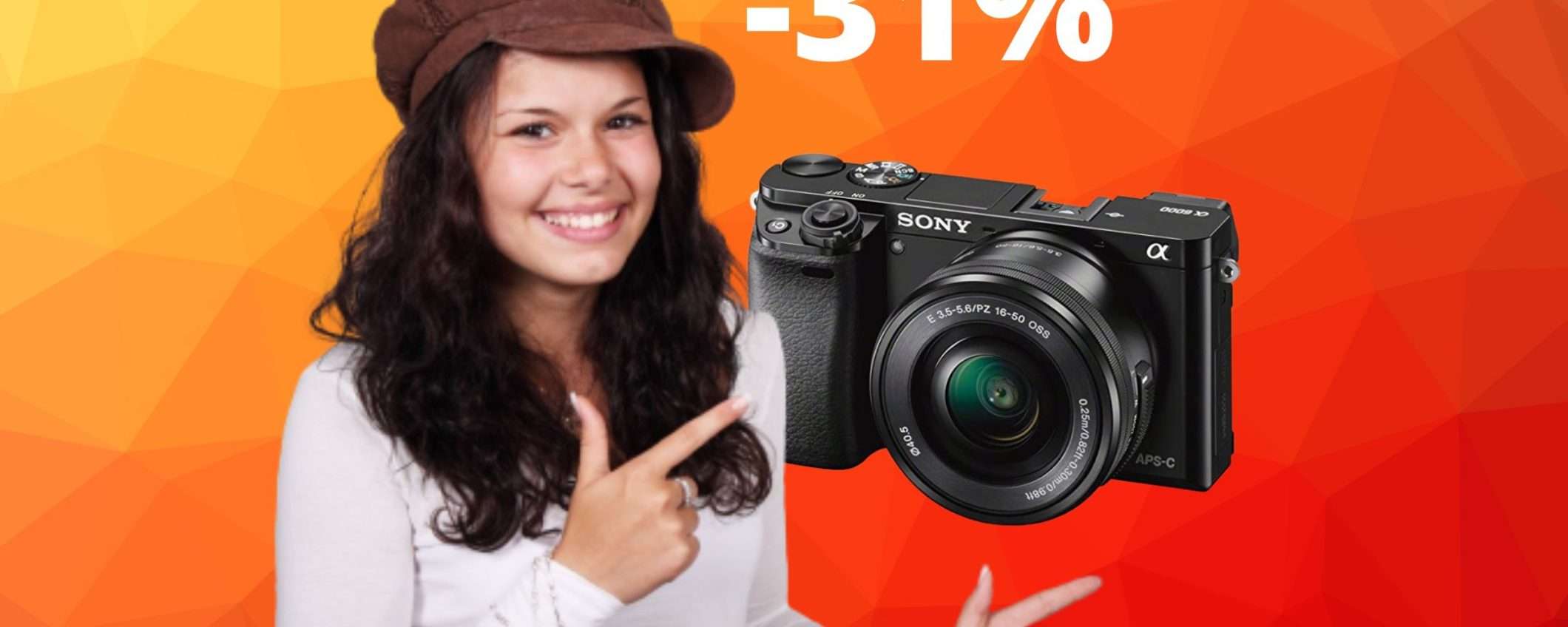 Sony Alpha 6000Y: il kit con doppio obiettivo con oltre 300 euro di sconto