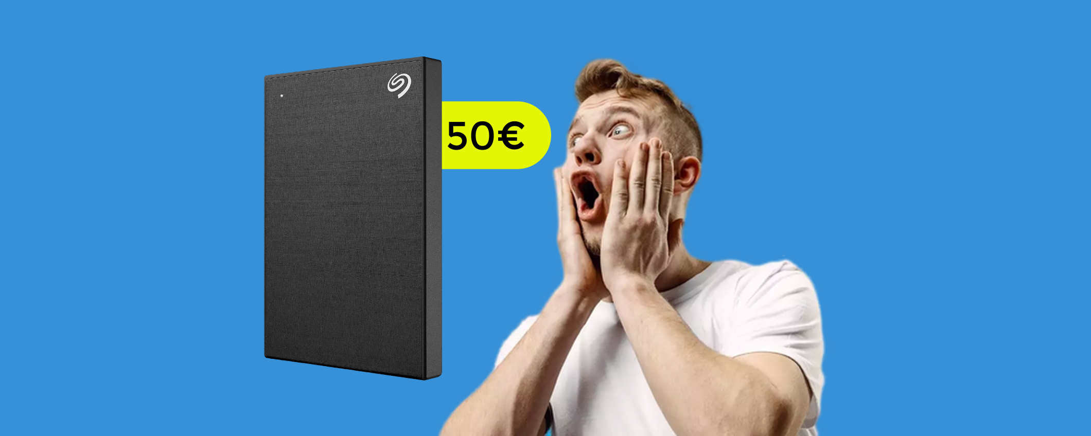 Hard disk esterno Seagate da 1TB: lo porti a casa con appena 50€