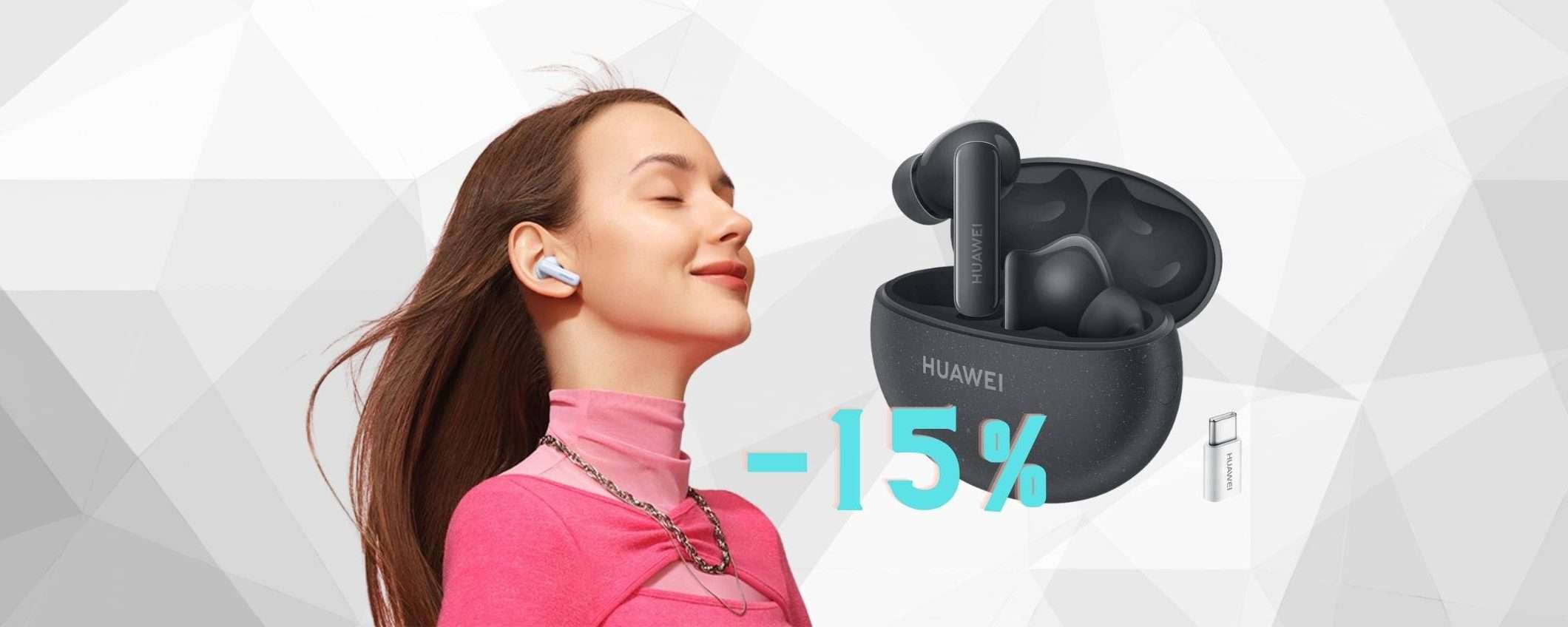 Huawei FreeBuds 5i a un prezzo da SOGNO solo su Amazon (-15%)