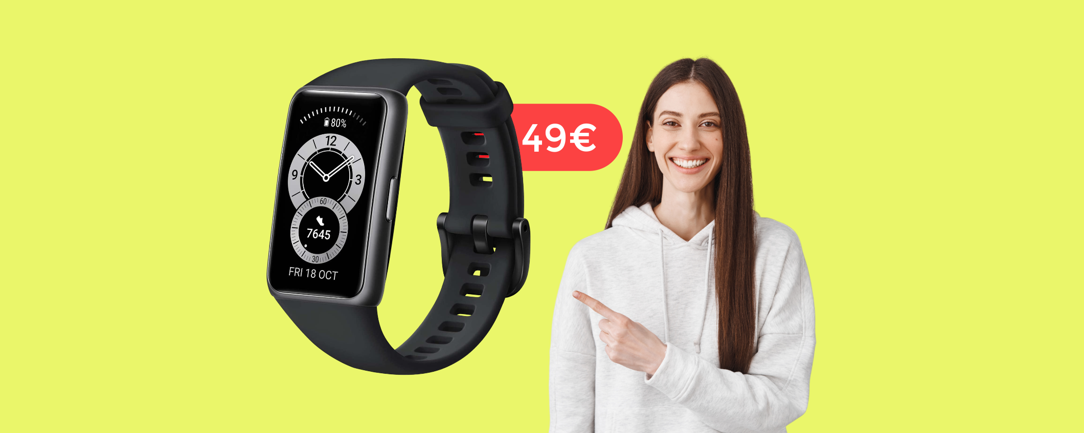 Huawei Band 6 è l'AFFARE del giorno ad un prezzo di appena 49€